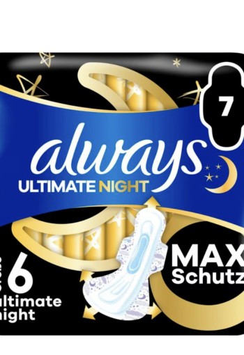 Always Ultimate Night Maandverband mt 6, 7 stuks