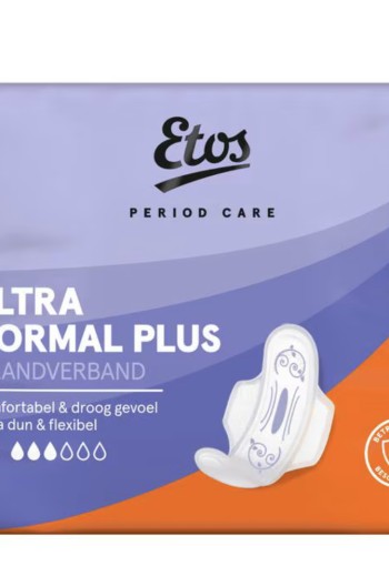 Etos period care ultra normal plus maandverband 16 stuks