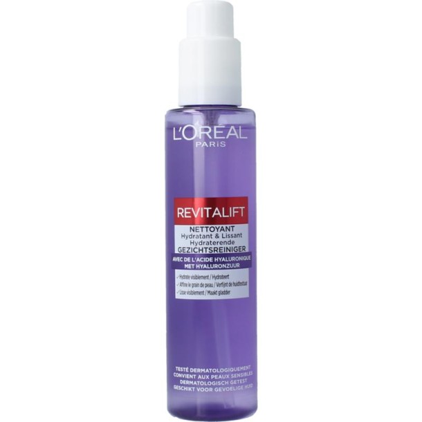 L'Oreal Paris Revitalift hyalluronzuur cleanser (150 Milliliter)