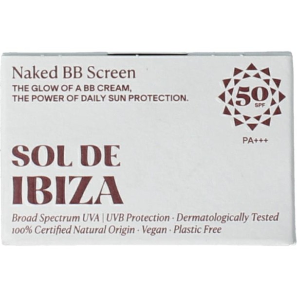 Sol de Ibiza Gezichtscreme getint nude SPF50 (35 Gram)