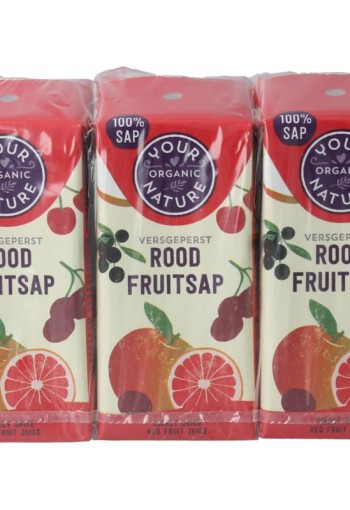 Your Organic Nat Rood fruitsap bio (1200 Milliliter)