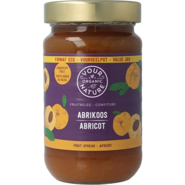 Your Organic Nat Fruitbeleg abrikozen bio (375 Gram)