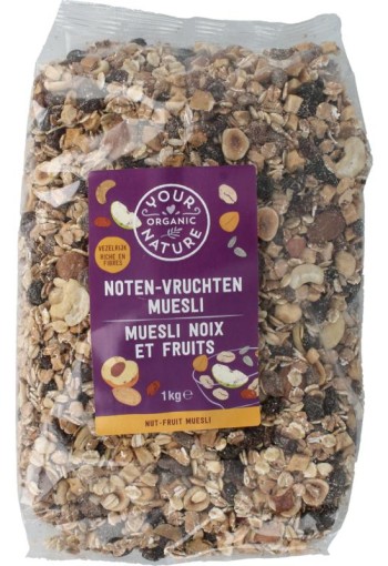 Your Organic Nat Muesli noten vruchten bio (1 Kilogram)