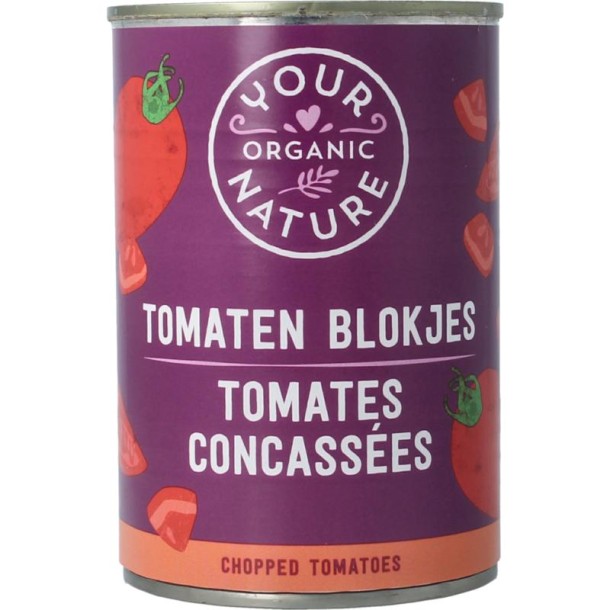 Your Organic Nat Tomatenblokjes bio (400 Gram)