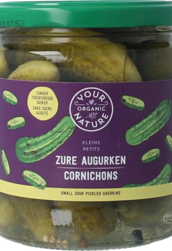 Your Organic Nat Augurken zuur bio (330 Gram)