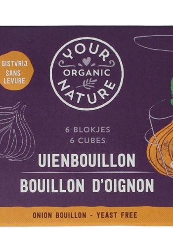 Your Organic Nat Uienbouillon zonder gist bio (6 Stuks)