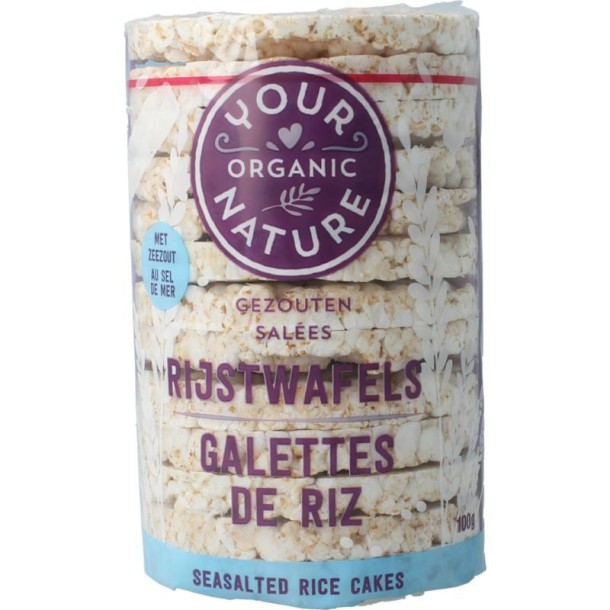 Your Organic Nat Rijstwafels gezouten bio (100 Gram)