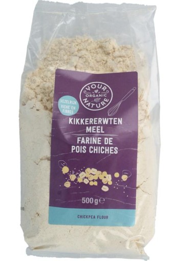 Your Organic Nat Kikkererwtenmeel bio (500 Gram)