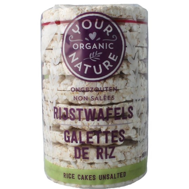 Your Organic Nat Rijstwafels ongezouten bio (100 Gram)