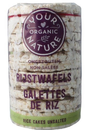 Your Organic Nat Rijstwafels ongezouten bio (100 Gram)