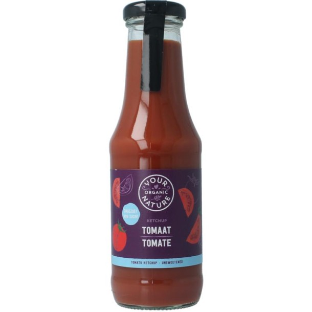 Your Organic Nat Tomatenketchup ongezouten bio (325 Milliliter)