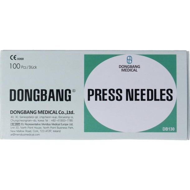 Dongbang Oor permanente naalden maat S 0.1mm (100 Stuks)