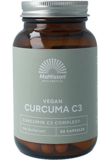 Mattisson Curcumin C3 bioperine 500mg vegan (60 Capsules)