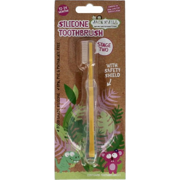 Jack n Jill Silicone toothbrush (1 Stuks)