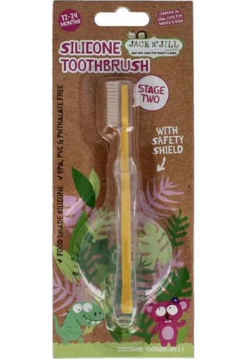 Jack n Jill Silicone toothbrush (1 Stuks)