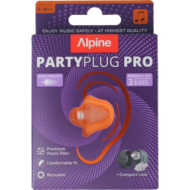Alpine Partyplug pro transparant (1 Paar)
