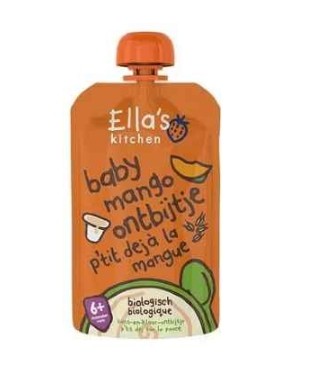 Ella's Kitchen Bio Mango Knijpfruit 6+ Maanden 100 gram
