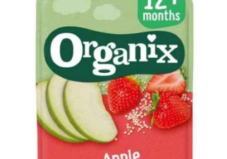 Organix Bio Knijpfruit Appel, Aardbei, Quinoa