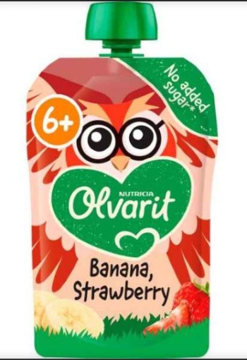 Olvarit Knijpfruit Banaan Aardbei