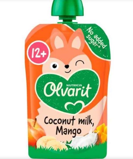 Olvarit Knijpfruit Kokosmelk Mango