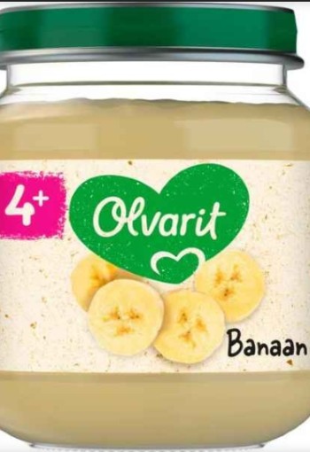 Olvarit Potje Banaan Fruithapje 4+ maanden 125 GR