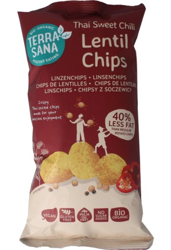 Terrasana Linzenchips sweet chili bio (75 Gram)