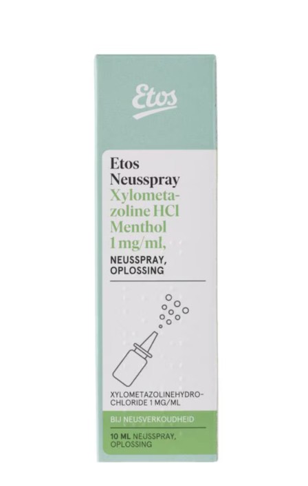 Etos Neusspray Xylometazoline HC Menthol 1,0 mg/ml 