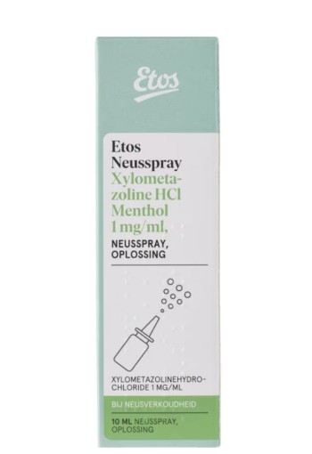 Etos Neusspray Xylometazoline HC Menthol 1,0 mg/ml