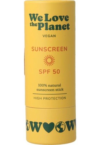 We Love Sunscreen stick vegan SPF50 (40 Gram)