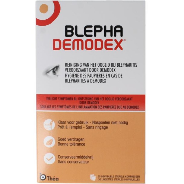 Diversen Blephademodex reinigingstissues (30 Stuks)