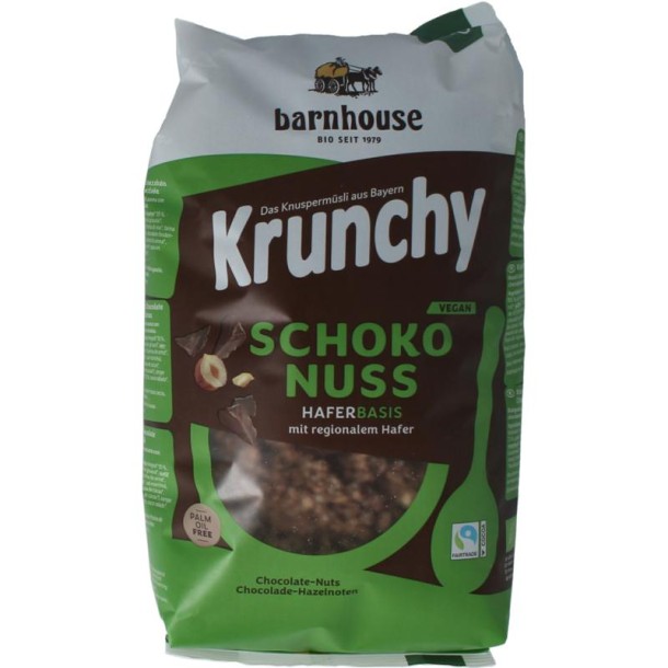 Barnhouse Muesli chocolade hazelnoot bio (750 Gram)
