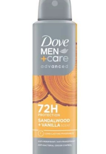Dove Men+Care Sandalwood + Vanille Deodorant Spray 150 ML