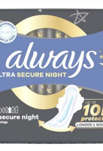 Always Maandverband Ultra Secure Night Wings