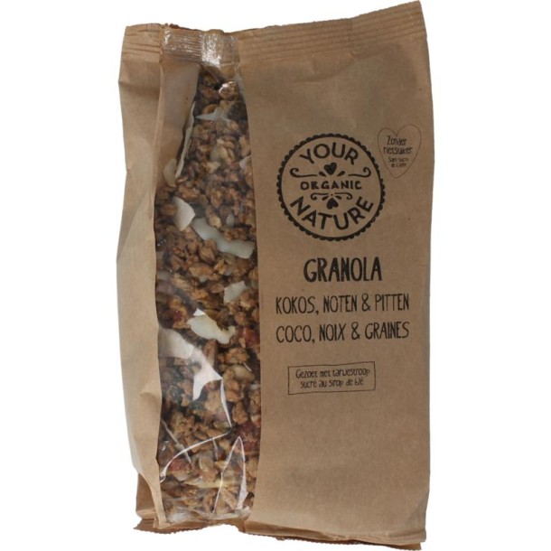 Your Organic Nat Granola kokos noot pit bio (375 Gram)