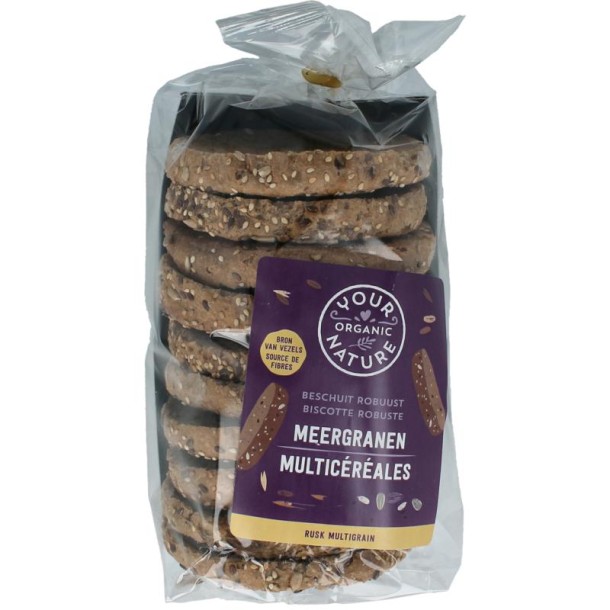 Your Organic Nat Beschuit meergranen bio (10 Stuks)