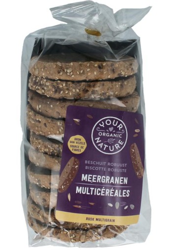 Your Organic Nat Beschuit meergranen bio (10 Stuks)