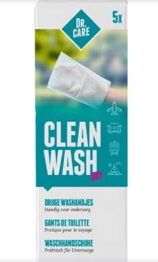 Dr. Care Clean Wash Dry Washandjes 5 ST