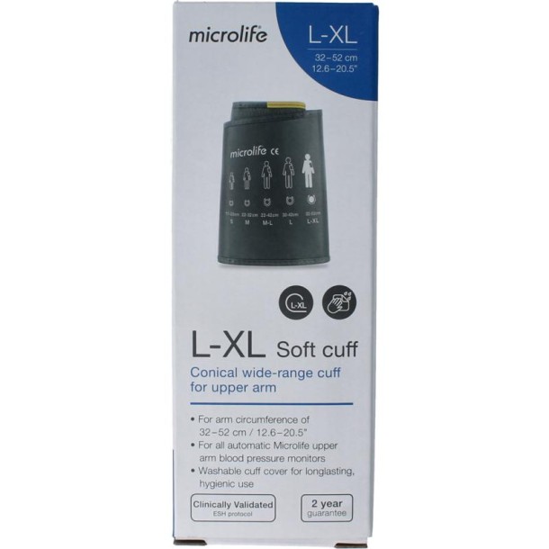Microlife Manchet 4G soft maat L-XL (1 Stuks)