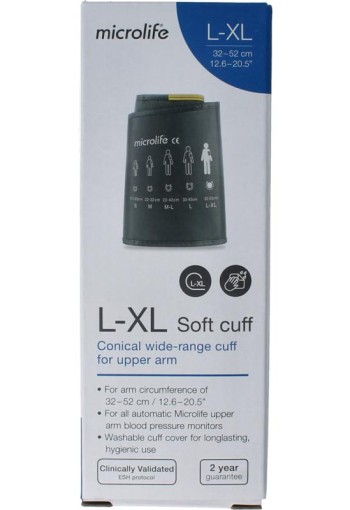 Microlife Manchet 4G soft maat L-XL (1 Stuks)