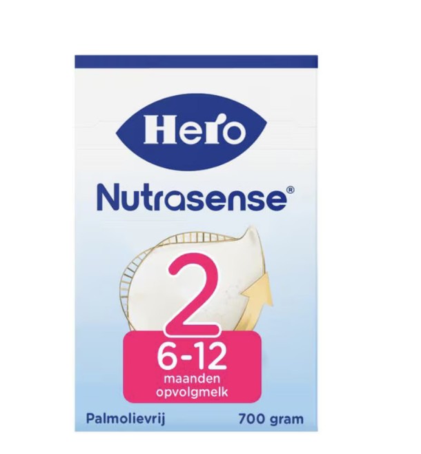 Hero Nutrasense Classic Opvolgmelk 2 (6-12m) met melkvet 700 GR