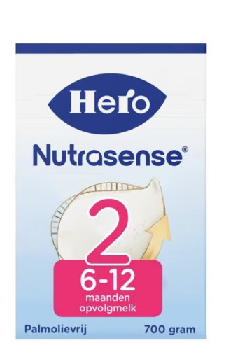 Hero Nutrasense Classic Opvolgmelk 2 (6-12m) met melkvet 700 GR