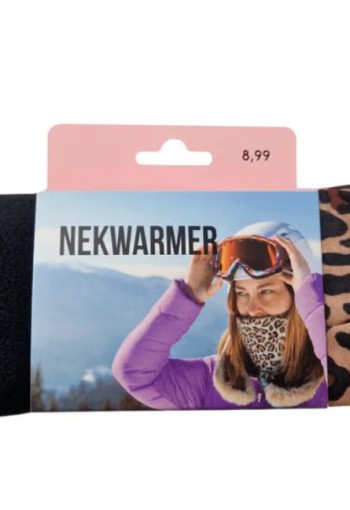 Nekwarmer Panterprint