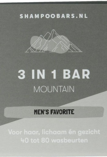 Shampoobars 3-in-1 Bar mountain (60 Gram)