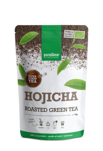 Purasana Hojicha thee poeder vegan bio (75 Gram)