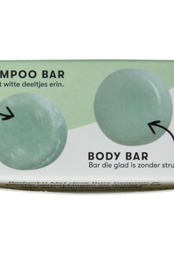 Shampoobars Mini shampoo & body bar aloe vera & komkommer (20 Gram)