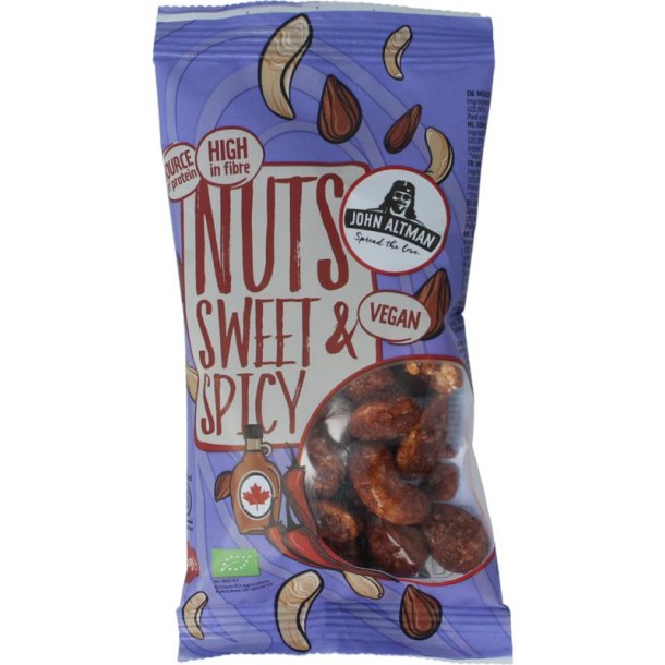 John Altman Mixed nuts maple & chili bio (45 Gram)