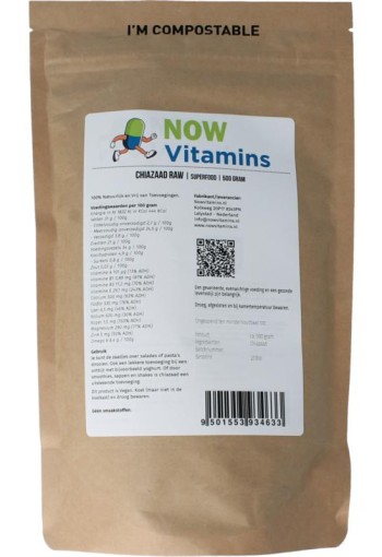 Nowvitamins.nl Chiazaad (500 Gram)