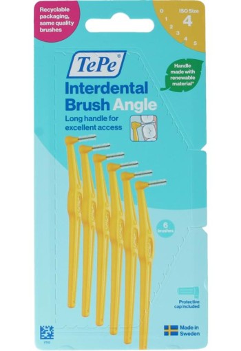 Tepe Angle geel iso maat 4 (6 Stuks)