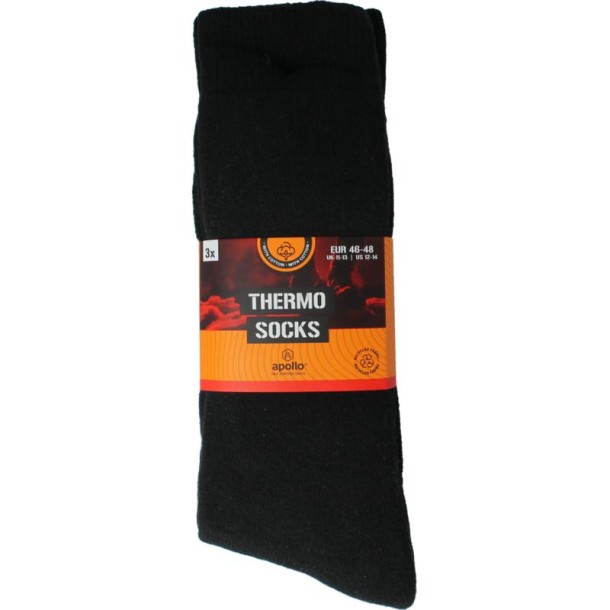 Apollo Thermosok 46-48 assorti donker (3 Paar)