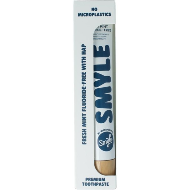 Smyle Tandpasta fresh mint zonder fluoride (80 Milliliter)